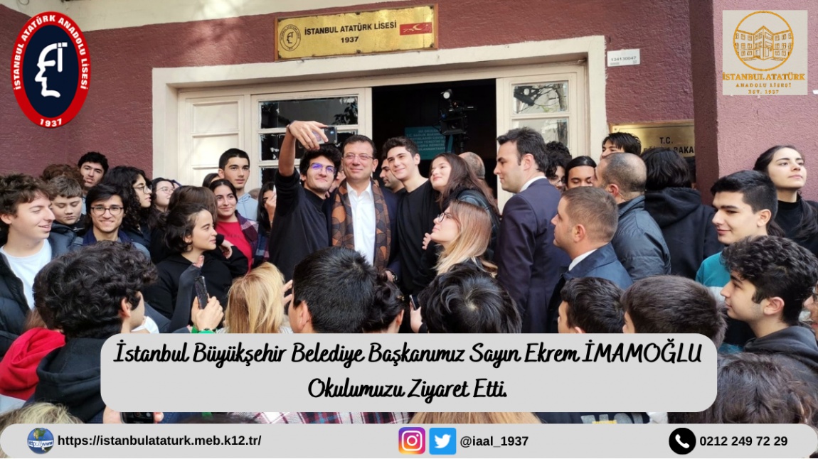 İstanbul Büyükşehir Belediye Başkanımız Okulumuzda...