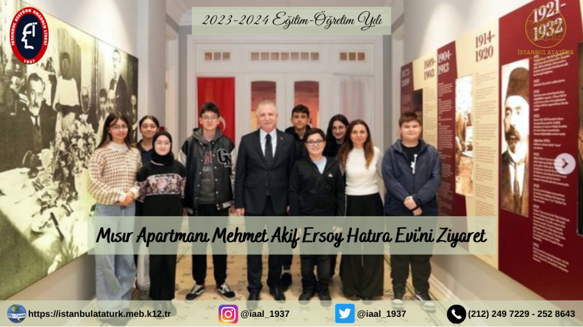 Mısır Apartmanı Mehmet Akif Ersoy Hatıra Evi'ni Ziyaret