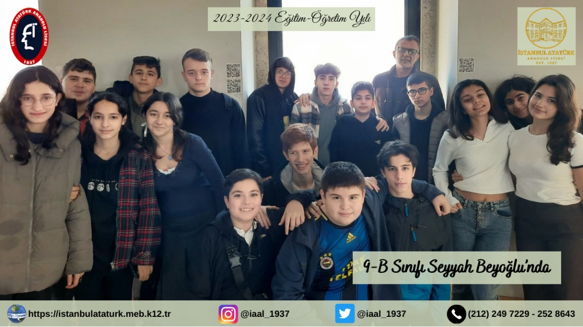 9-B Sınıfı Öğrencileri Seyyah Beyoğlu'nda
