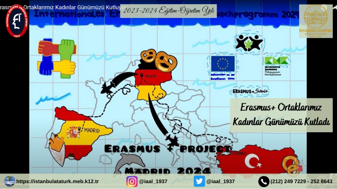 Erasmus+ Ortaklarımız Kadınlar Günümüzü Kutladı.